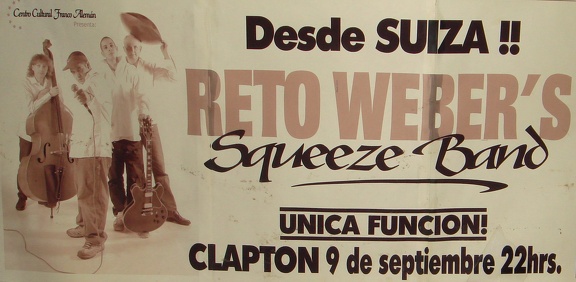 Clapton Blues Bar: desde Suiza Reto Weber´s Squeeze Band
