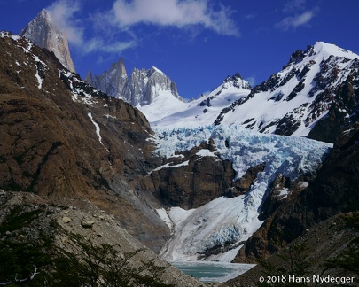 Glacier Piedras Blancas y Cerro Fitz Roy